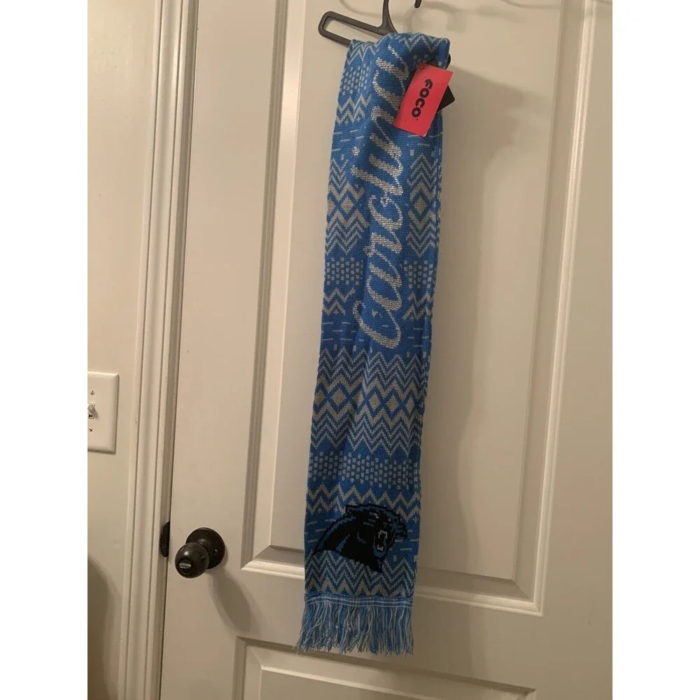 Foco Knit Scarf Snood NFL Carolina Panthers